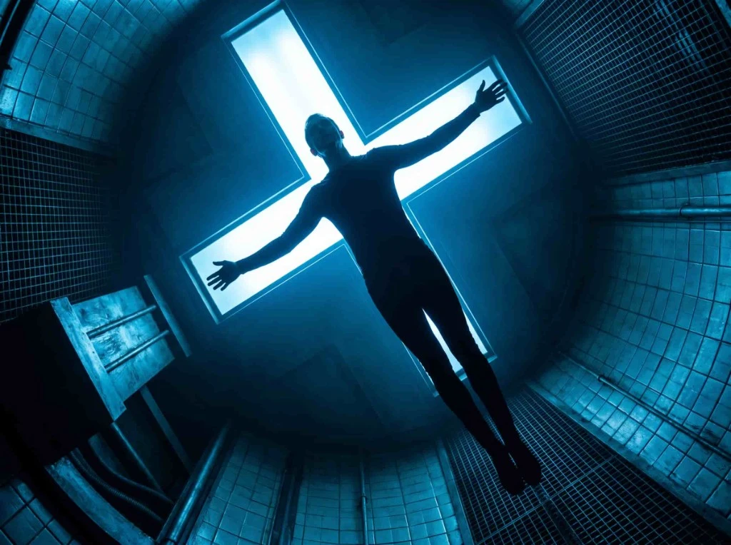 OpenArt blue cinematic silhouette still frame